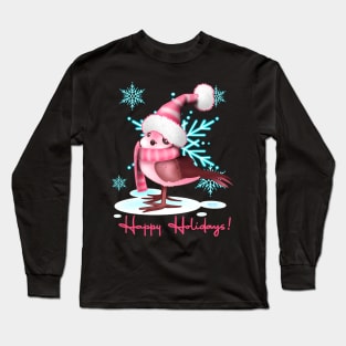 Holiday Song Bird Long Sleeve T-Shirt